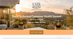 Desktop Screenshot of consumerhealthsummit.com