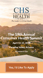 Mobile Screenshot of consumerhealthsummit.com